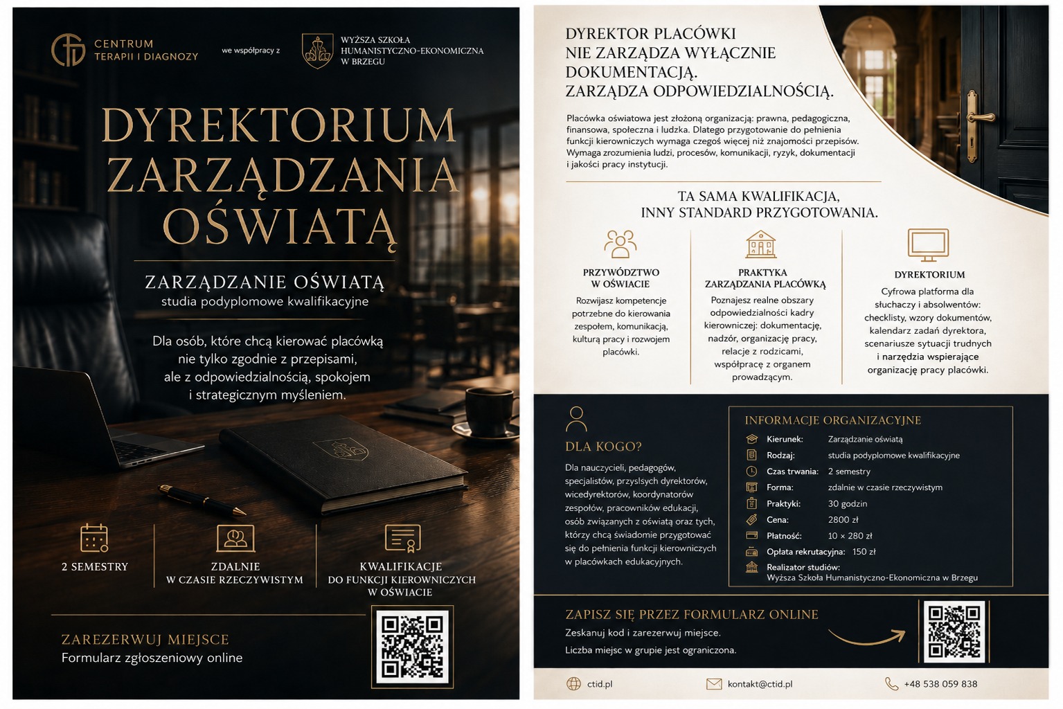 Dyrektorium — ulotka programu